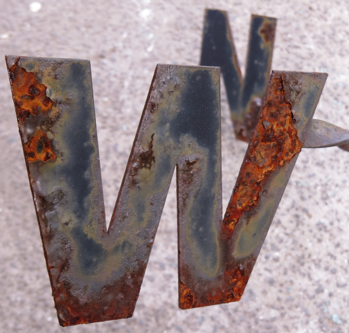 rusted weather vane