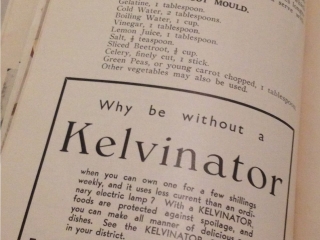 Self Help Cook Book advertising 1939: Kelvinator Self Help Cook Book advertising 1939: Kelvinator