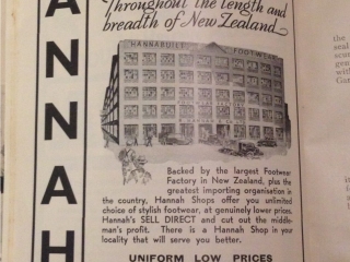 Self Help Cook Book advertising 1939: Hannahs Self Help Cook Book advertising 1939: Hannahs