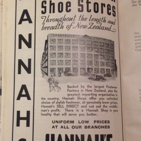 Self Help Cook Book advertising 1939: Hannahs