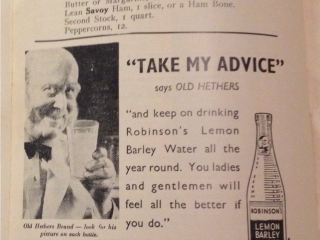 Self Help Cook Book advertising 1939: Robinson's Self Help Cook Book advertising 1939: Robinson's