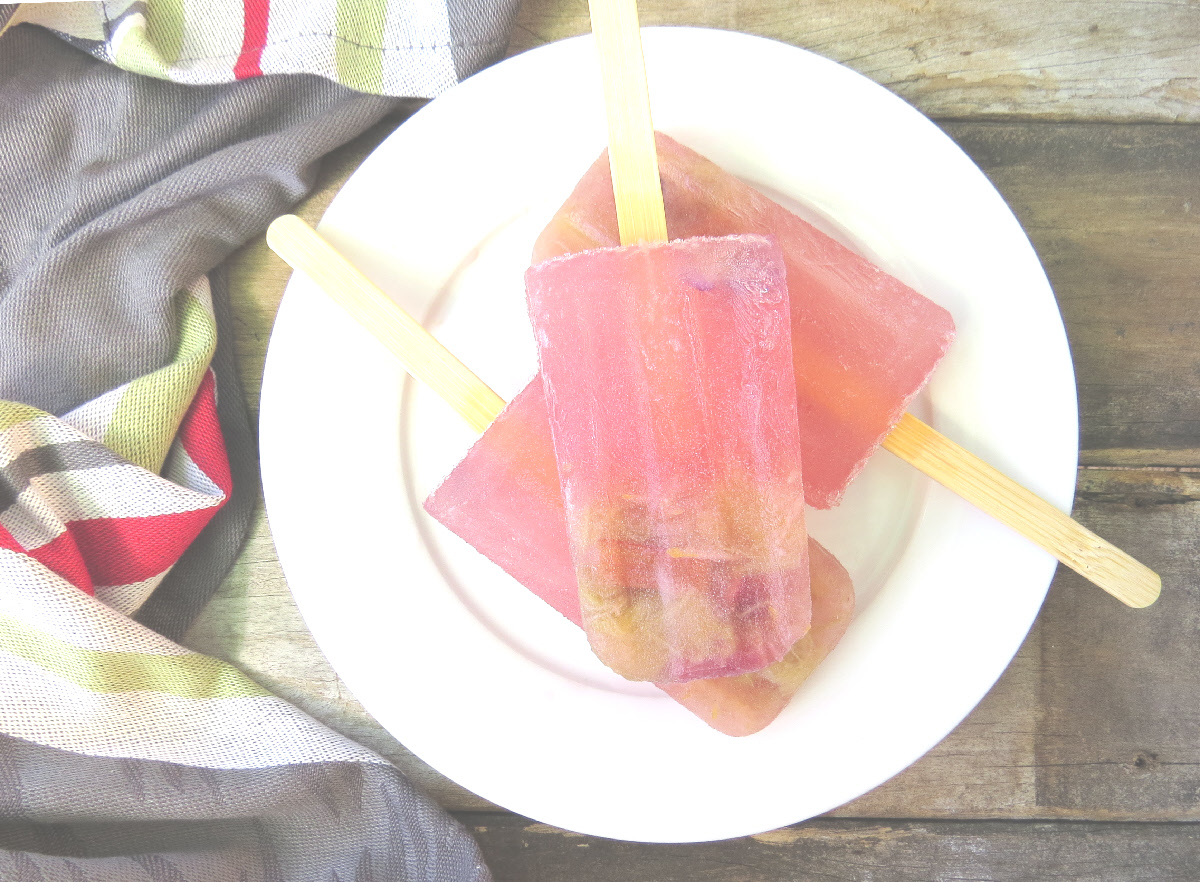 Rhubarb Frose Ice Pops