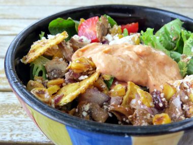 vegetarian nacho salad