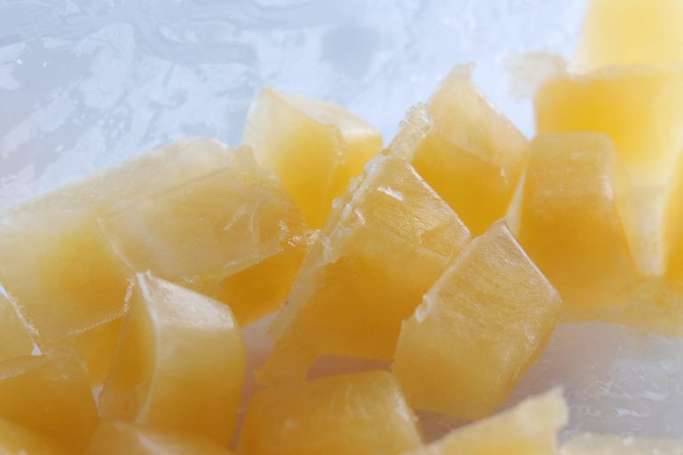 freezing citrus juice