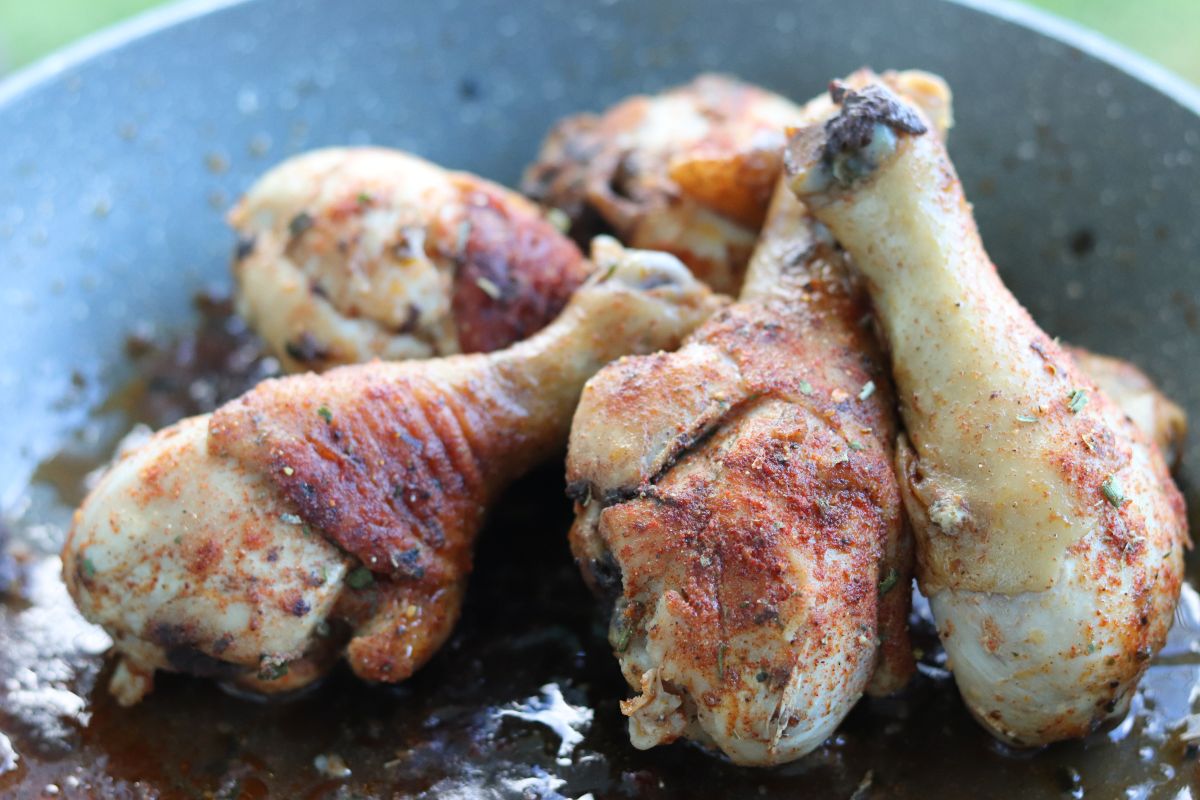 chicken drums with KFC-esque seasoning